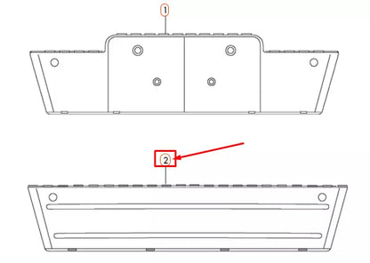 NEW AUDI Q5 8R FRONT LICENCE PLATE TRIM 8R0807287DT94 ORIGINAL