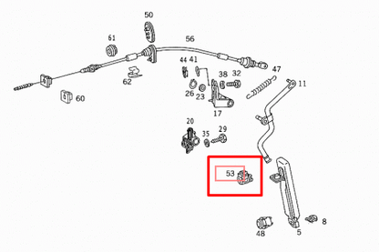 NEW MERCEDES-BENZ E-CLASS W124 KICK DOWN SWITCH A0025452214 ORIGINAL