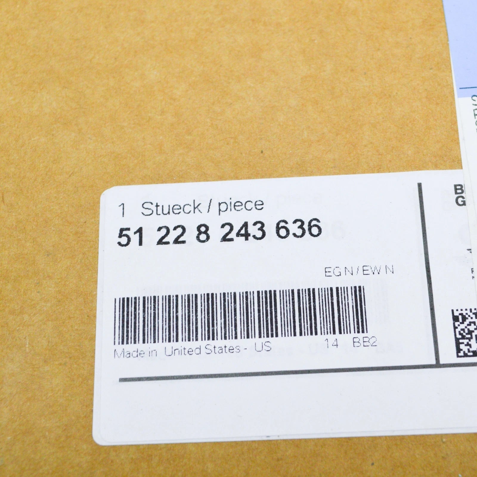 NEW BMW X5 E53 REAR RIGHT DOOR HANDLE COVER 51228243636 ORIGINAL