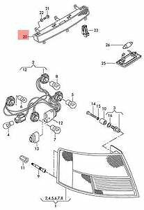NEW AUDI A4 B7 CONVERTIBLE ADDITIONAL THIRD STOP LIGHT 8H0945097C 2007 ORIGINAL