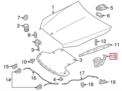 NEW MERCEDES-BENZ C-CLASS W205 HOOD HINGE FRONT RIGHT A2058800928