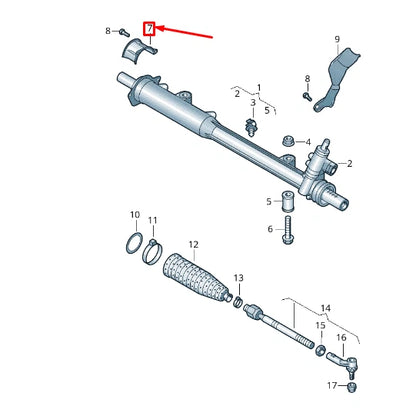 NEW VW TOUAREG 7P MK2 STEERING GEAR RIGHT GUARD PLATE 7L0422704