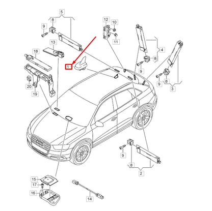 NEW AUDI Q3 8U ROOF COMBINATION AERIAL 4G0035503ADGRU ORIGINAL