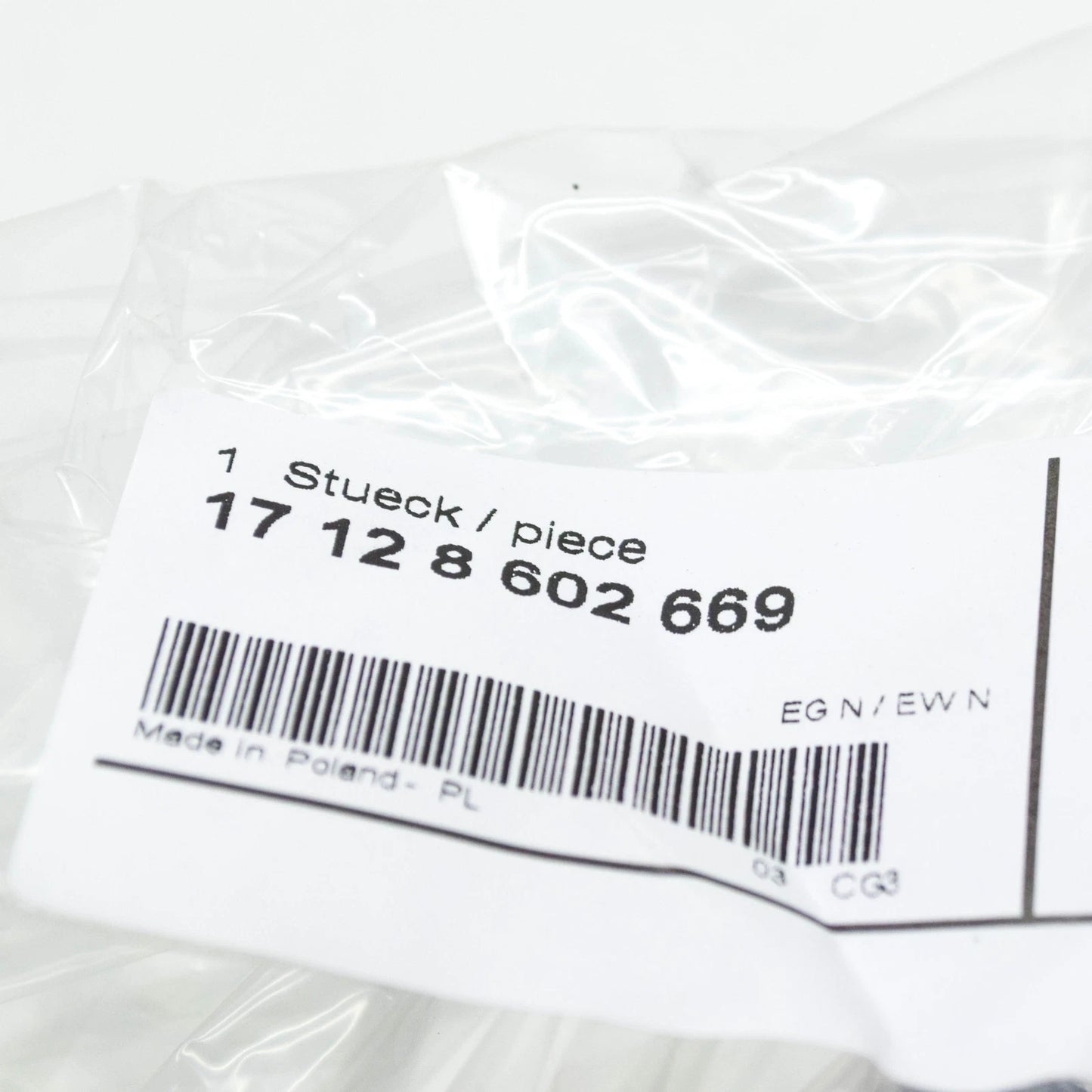 NEW BMW 5 G30 RIGHT WATER COOLANT RADIATOR HOSE 17128602669 ORIGINAL