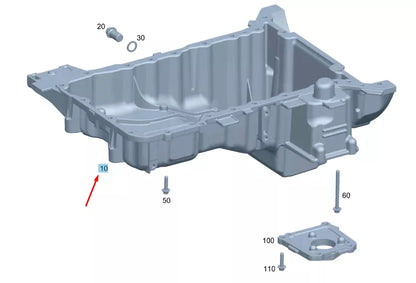 NEW MERCEDES-BENZ CLS C257 OIL PAN A2640102700 ORIGINAL