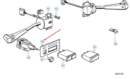 NEW BMW 3 E30 STEERING COLUMN SWITCH COVER 62111370655 1370655 ORIGINAL
