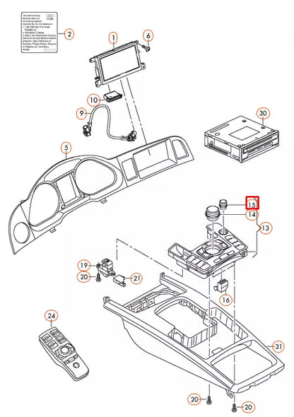 NEW AUDI A6 C6 VOLUME CONTROL BUTTON SWITCH 4F0919070 2011 ORIGINAL