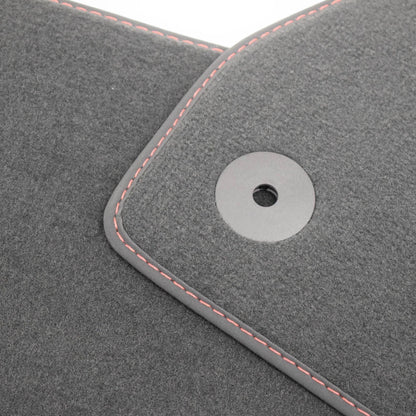 NEW AUDI A4 AVANT B9 VELOUR BLACK FRONT FLOOR MAT SET 8W1863691BBMU LHD