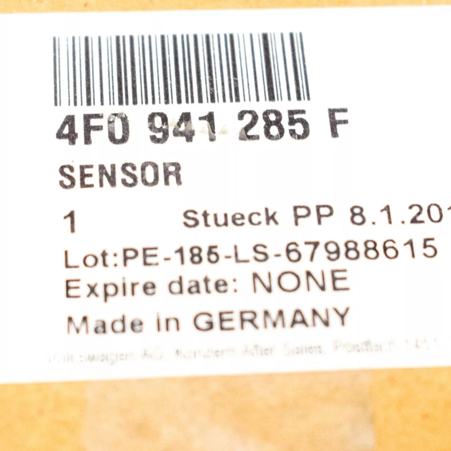 NEW AUDI A6 C6 HEADLIGHT LEVEL SENSOR FRONT LEFT 4F0941285F 2011