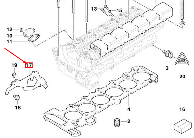 new bmw 3 e46 gearbox cable harness bracket 12521436031 original