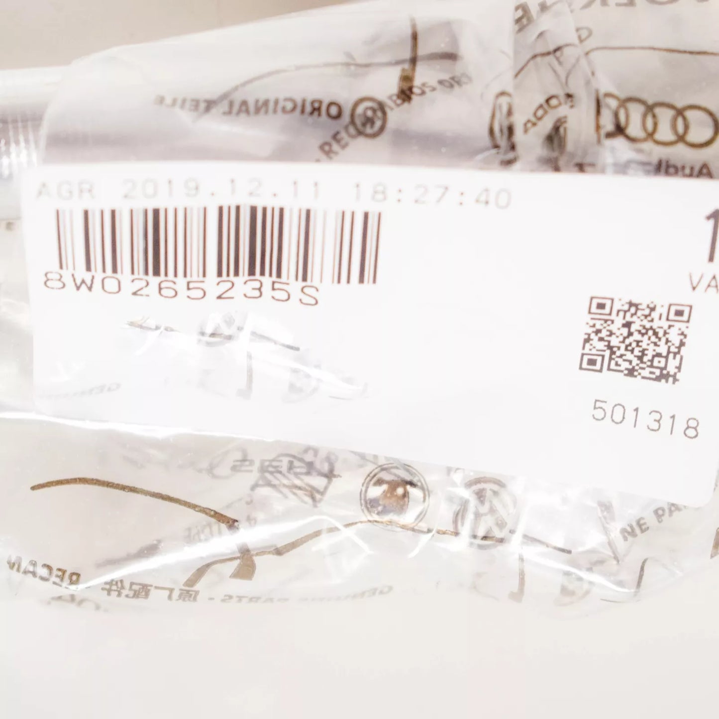 NEW AUDI A5 8W6 SPORTBACK COOLANT PIPE HOSE 8W0265235S ORIGINAL