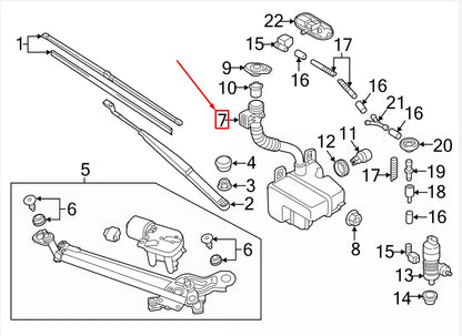NEW VW GOLF VII 5G MK7 WASHER FLUID RESERVOIR 5GM955453A ORIGINAL