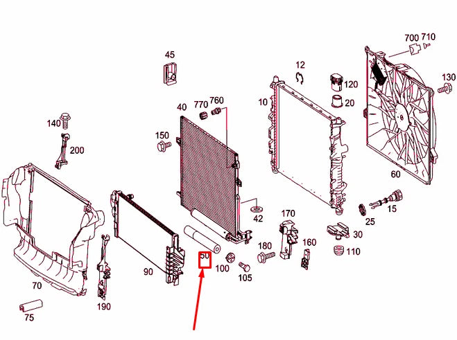 NEW MERCEDES-BENZ R W251 A/C DRIER CARTRIDGE A2518350047 ORIGINAL
