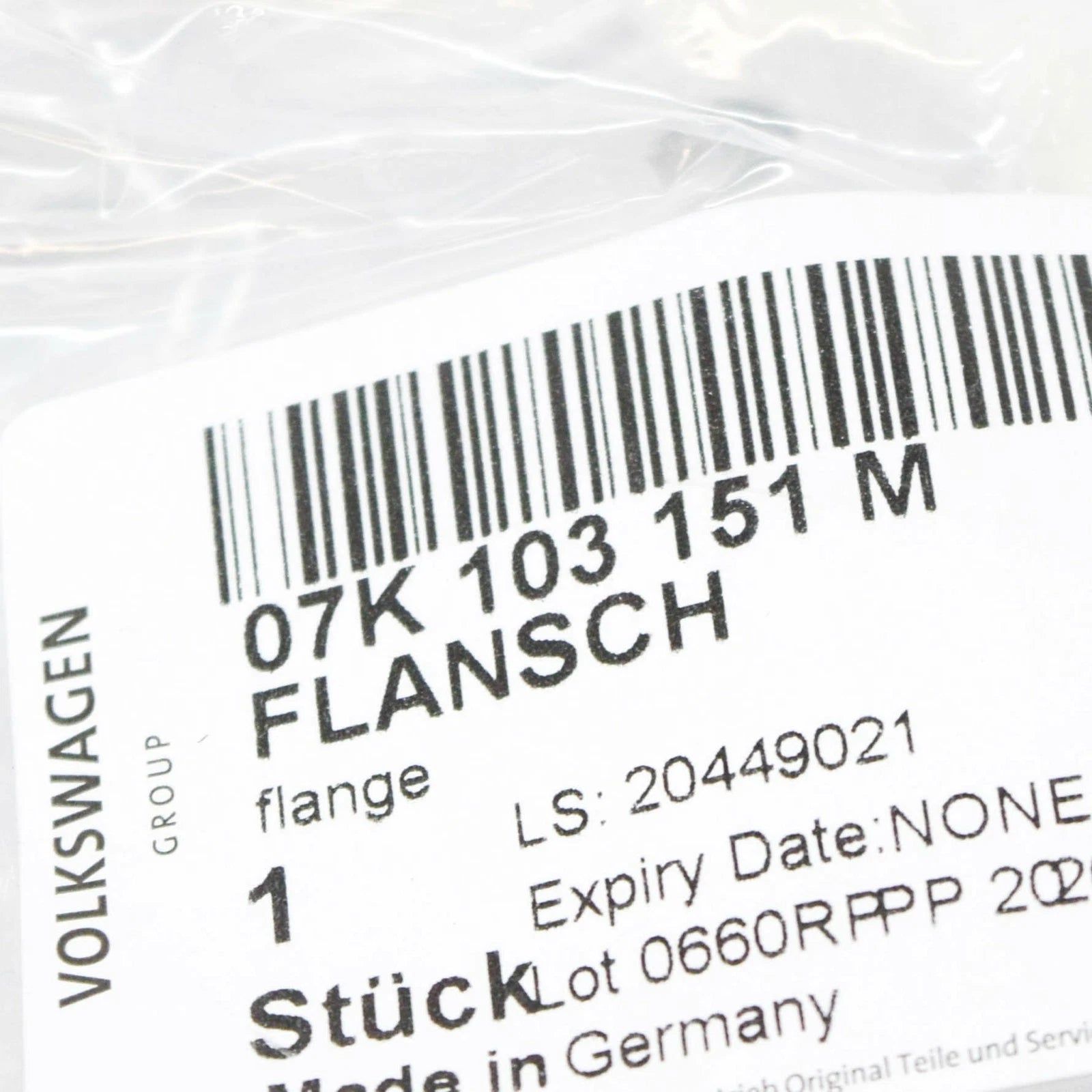 NEW AUDI TT FV 8S ENGINE CRANKSAFT SEAL GASKET 07K103151M ORIGINAL