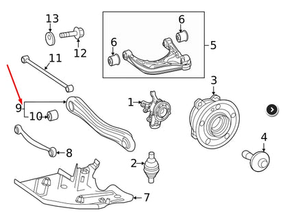 NEW MERCEDES-BENZ GLE W167 REAR RIGHT CAMBER CONTROL ARM A1673503800 ORIGINAL