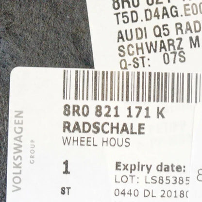 Audi Q5 8R Front Left Wheel Arch Line 8R0821171K NEW