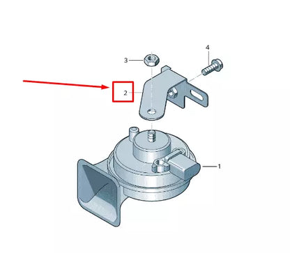 NEW AUDI Q3 F3 RIGHT SIGNAL HORN SPRING SHACKLE 83A951230