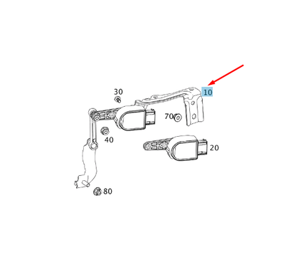 new mb gla x156 rear turning angle sensor link rod a2423200089 original