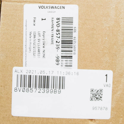 NEW AUDI A3 8V FRONT LEFT DOOR EXTERIOR MIRROR FRAME 8V08572399B9 ORIGINAL