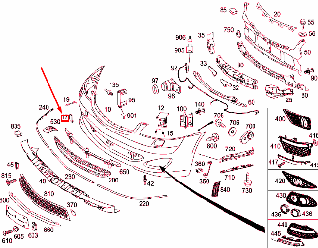 NEW MERCEDES-BENZ S W221 FRONT BUMPER TOW EYE COVER A22188502239999 ORIGINAL