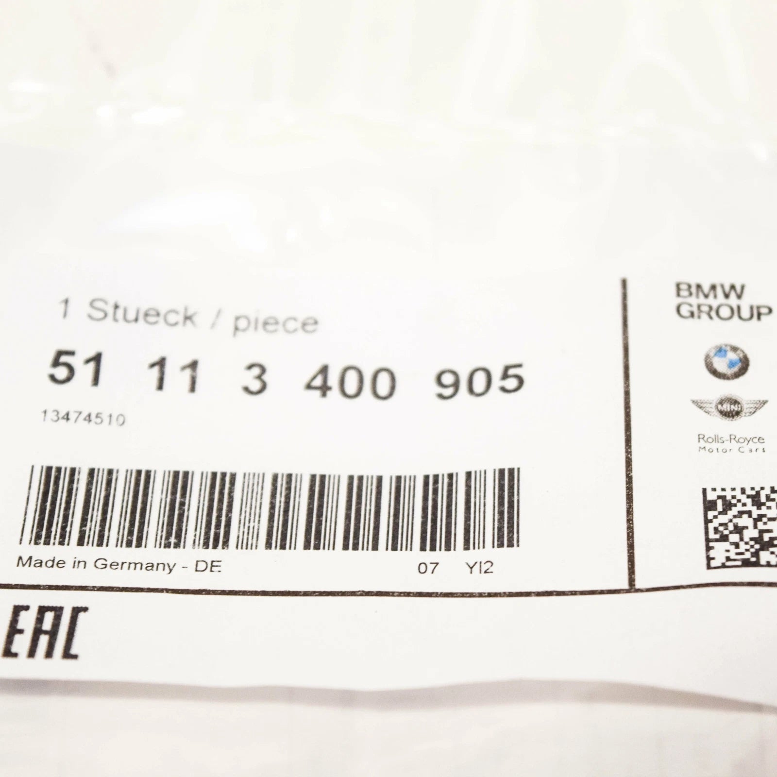 NEW BMW X3 E83 FRONT BUMPER TOWING TOW EYE HOOK COVER 51113400905 3400905