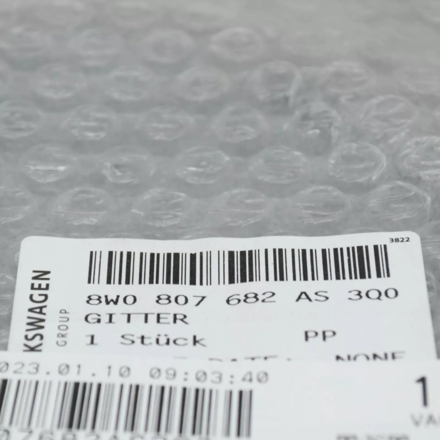 NEW AUDI A5 SPORTBACK F5 FRONT RIGHT AIR GUIDE GRILLE 8W0807682AS3Q0 ORIGINAL