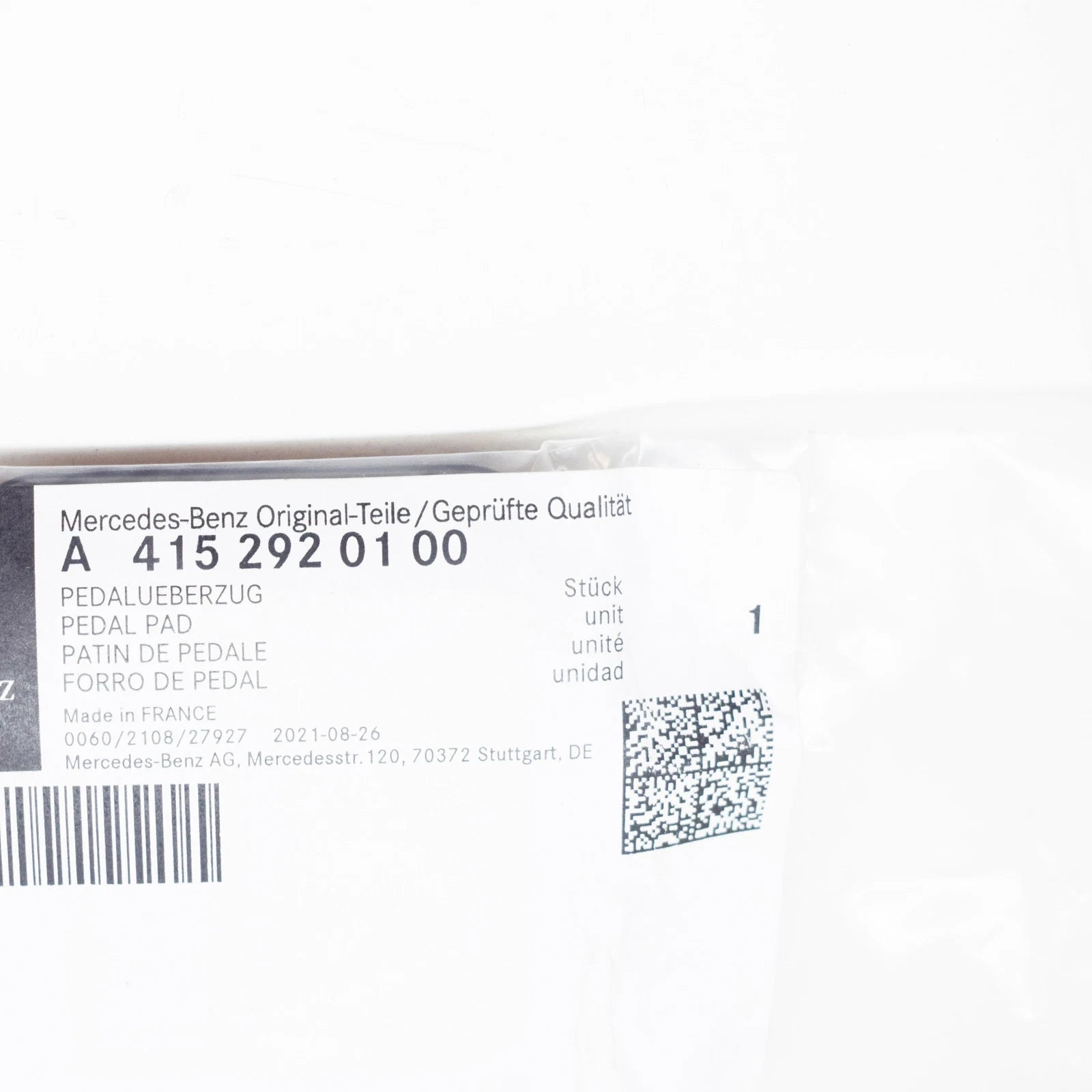 NEW MERCEDES-BENZ CITAN W415 BRAKE PEDAL COVER A4152920100 ORIGINAL