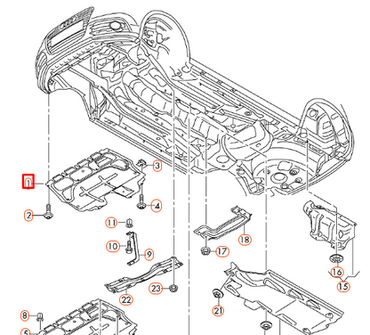 new audi a1 8x front bonnet hood sound insulation 6r0825235e original