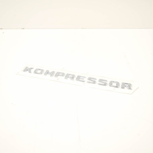 NEW MB SLK R170 TRUNK LID KOMPRESSOR CHROME BADGE A2038173015 ORIGINAL