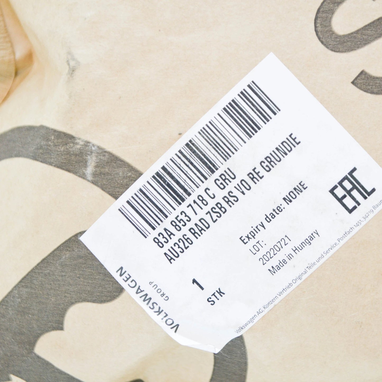 NEW AUDI Q3 F3 FRONT RIGHT WHEEL ARCH COVER 83A853718CGRU