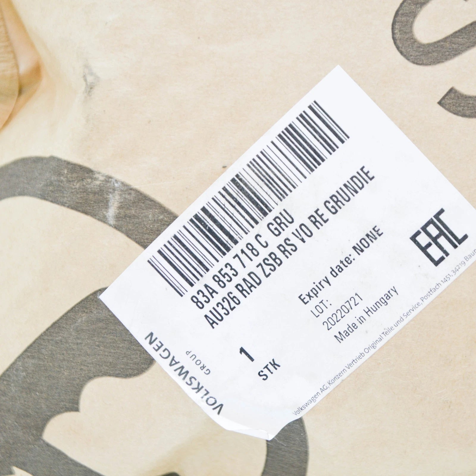 NEW AUDI Q3 F3 FRONT RIGHT WHEEL ARCH COVER 83A853718CGRU