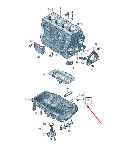 NEW VW TOURAN 5T ENGINE OIL SUMP 05E103603C ORIGINAL