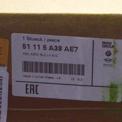 NEW BMW X3 M F97 FRONT LEFT AIR DUCT TRIM 51115A38AE7 ORIGINAL