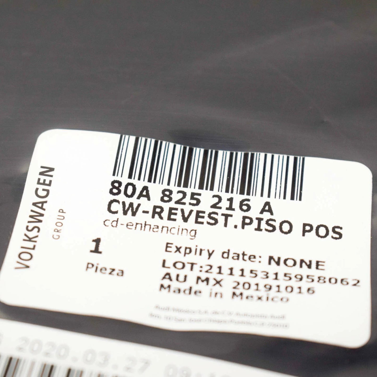 NEW AUDI Q5 FY REAR RIGHT OUTER FLOOR PAN SPLASH SHIELD 80A825216A