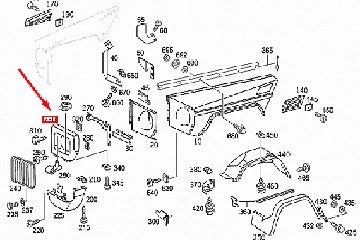 NEW MB G W463 FRONT RIGHT LIGHTING UNIT COVER MOLDING A4638840274 ORIGINAL
