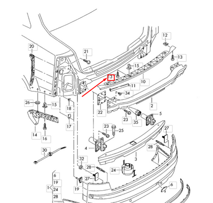 new audi a8 s8 quattro d4 rear bumper cover hexagon bolt n90986802 original