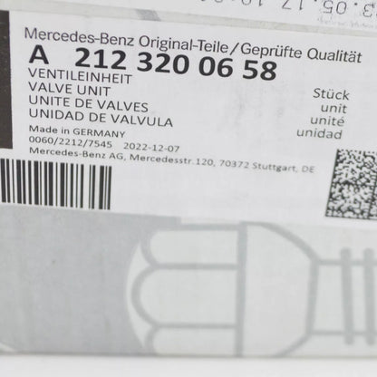 NEW MERCEDES-BENZ E W212 SUSPENSION VALVE BLOCK A2123200658 ORIGINAL