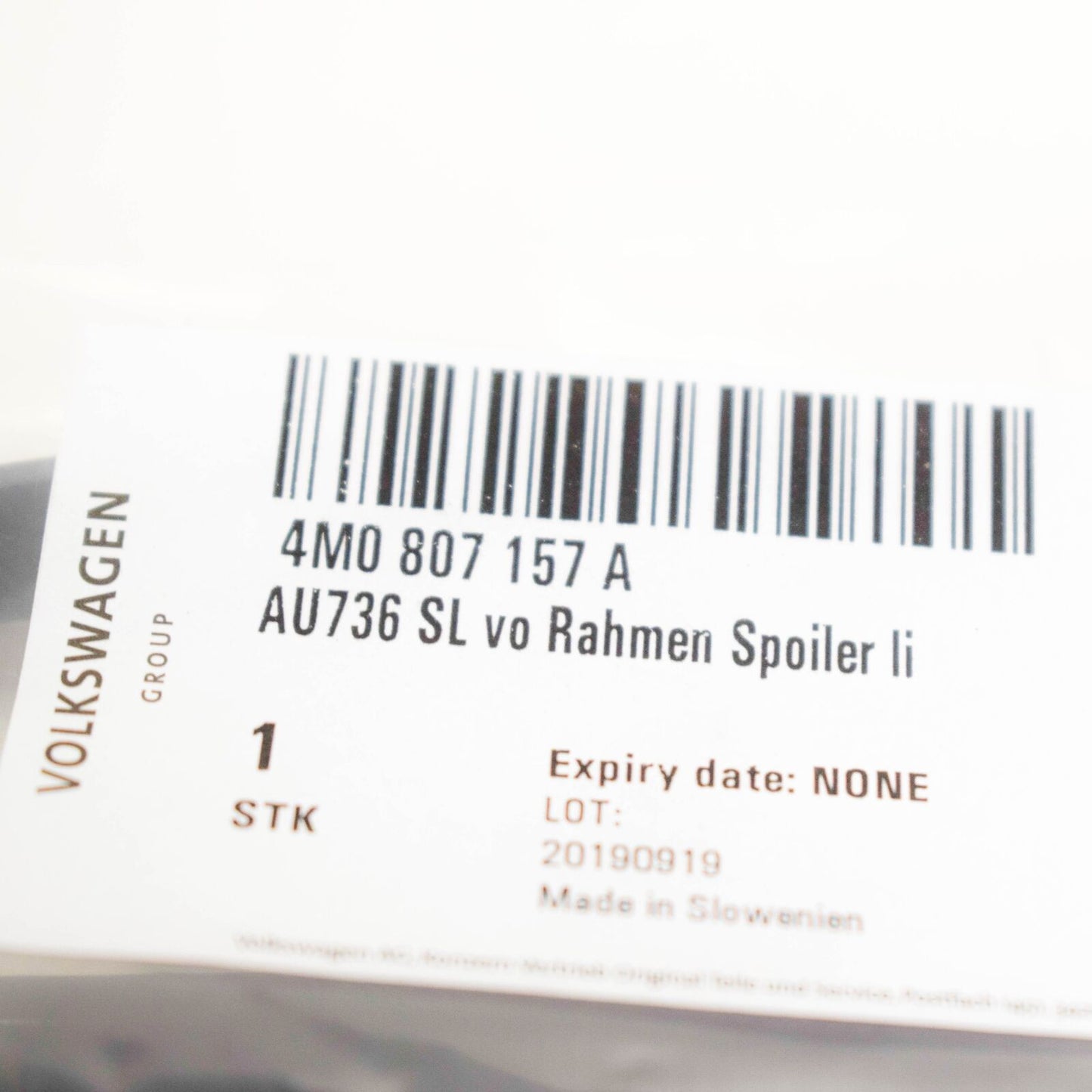 NEW AUDI Q7 4M FRONT BUMPER LEFT AIR GUIDE 4M0807157A ORIGINAL