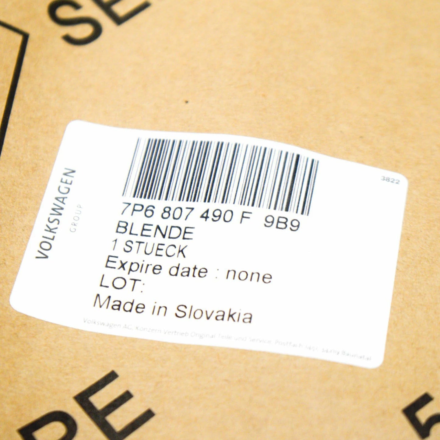 NEW VOLKSWAGEN TOUAREG 7P FRONT RIGHT FOG LIGHT TRIM 7P6807490F9B9