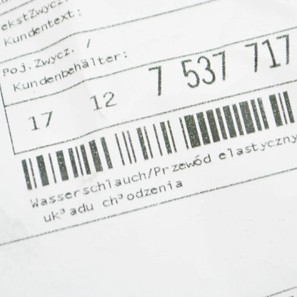 NEW BMW Z4 COUPE ROADSTER E85 E86 Z4 2.5I RADIATOR HOSE 17127537717 7537717