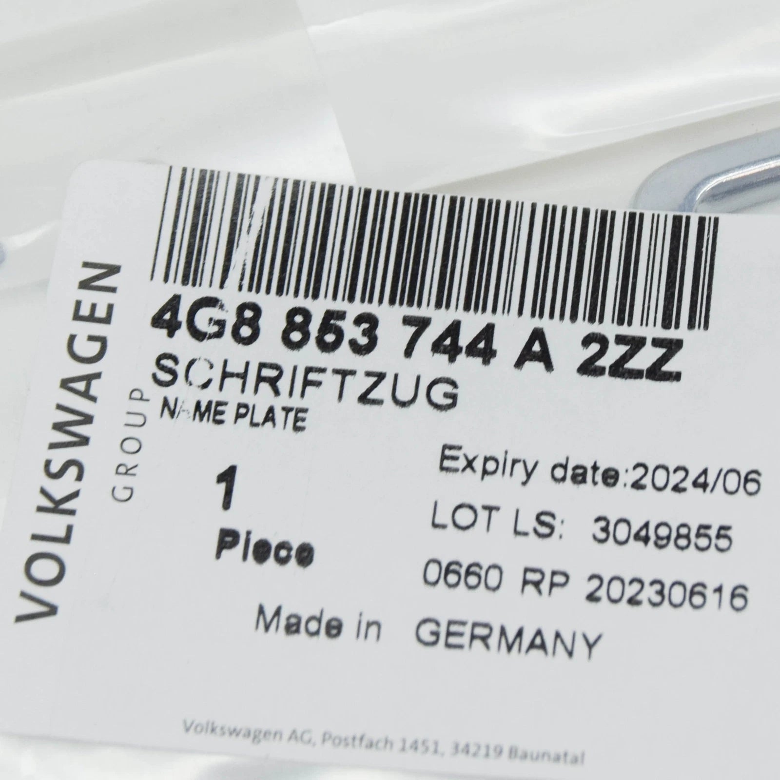 NEW AUDI A6 AVANT C7 REAR BOOT TRUNK BADGE '55 TDI' 4G8853744A2ZZ ORIGINAL