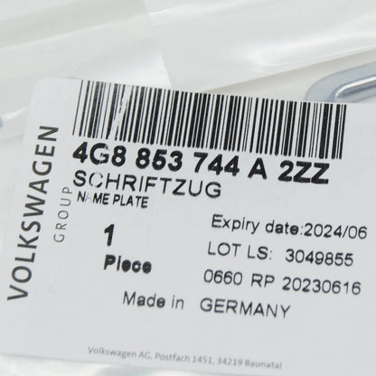 NEW AUDI A6 AVANT C7 REAR BOOT TRUNK BADGE '55 TDI' 4G8853744A2ZZ ORIGINAL