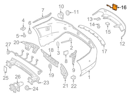 NEW MB CLA COUPE C117 REAR BUMPER TOW EYE HOOK CAP COVER A1178850522 ORIGINAL