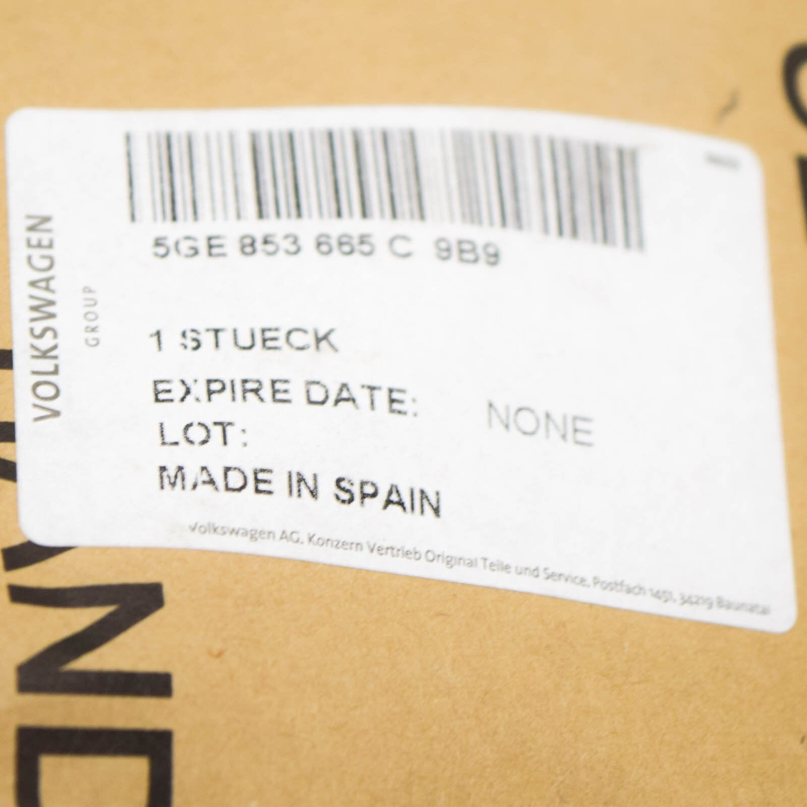 NEW VOLKSWAGEN GOLF MK7 FRONT BUMPER LEFT VENT GRILLE TRIM 5GE853665C9B9