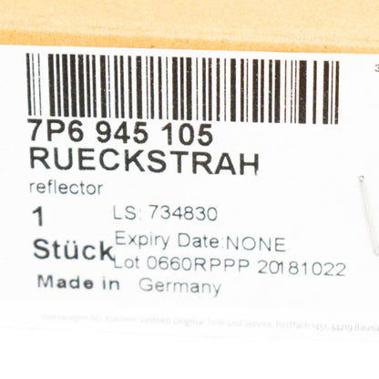 NEW VOLKSWAGEN TOUAREG 7P REAR LEFT INNER REAR REFLECTOR 7P6945105 ORIGINAL