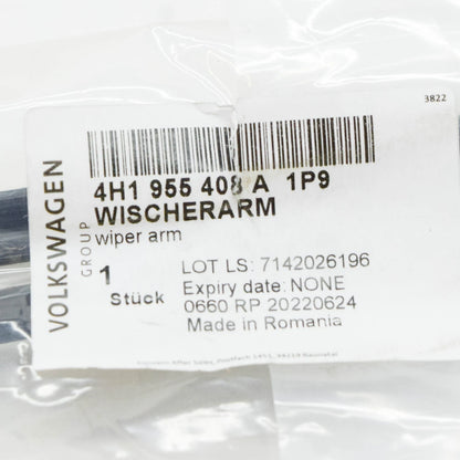NEW AUDI A8 D4 FRONT WINDSHIELD RIGHT AERO WIPER ARM LHD 4H1955408A1P9 ORIGINAL