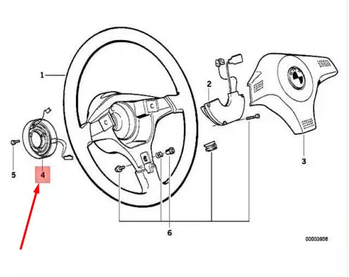 NEW BMW 3 E36 STEERING WHEEL SLIP RING 32341162028 1162028 ORIGINAL