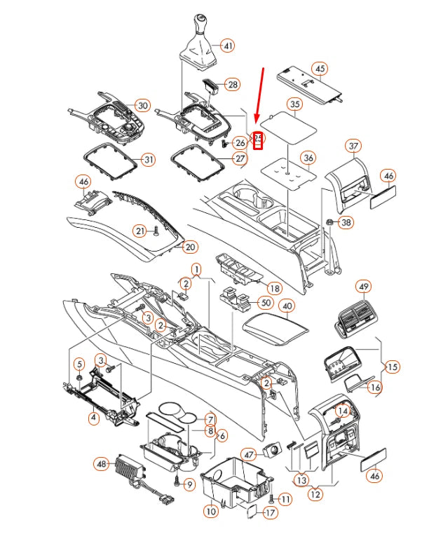 NEW AUDI A4 B8 CENTRE CONSOLE INSERT PANEL 8K0864261EV10 ORIGINAL