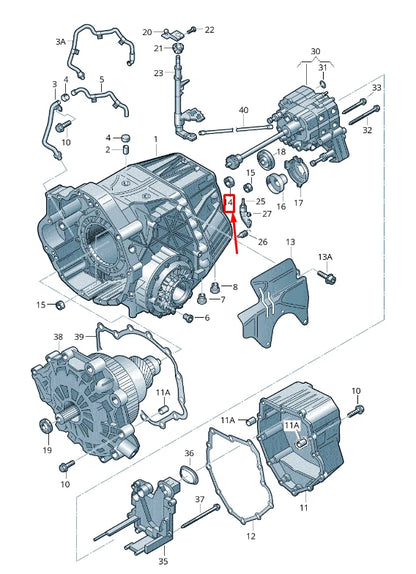 NEW AUDI A6 AVANT C6 AUTOMATIC TRANSMISSION OIL PUMP SEAL 01J301547A ORIGINAL