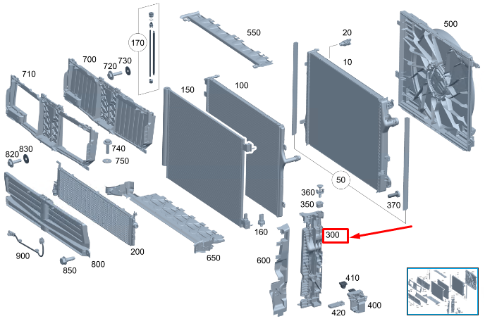 new mercedes-benz s w223 right radiator support frame a0995049700 original